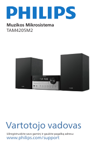 Vadovas Philips TAM4205M2 Stereofoninis rinkinys
