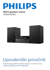 Priročnik Philips TAM4505M2 Stereo komplet