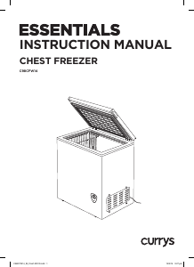 Handleiding Currys Essentials C98CFW14 Vriezer