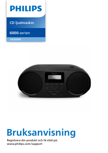 Bruksanvisning Philips TAZ6000 Stereoanläggning