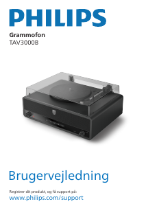 Brugsanvisning Philips TAV3000B Pladespiller