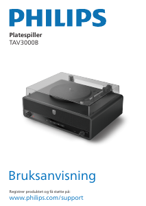 Bruksanvisning Philips TAV3000B Platespiller