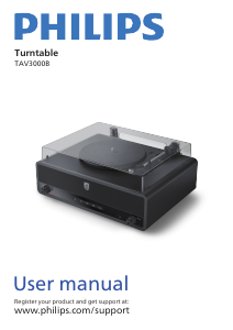 Manual Philips TAV3000B Turntable