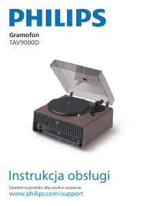Instrukcja Philips TAV9000D Gramofon