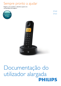 Manual Philips D1602B Telefone sem fio