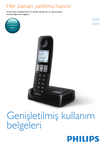 Bedienungsanleitung Philips D2551W Schnurlose telefon
