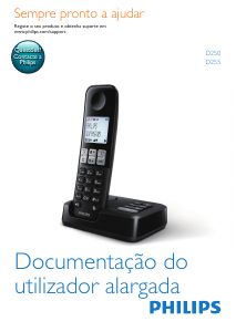 Manual Philips D2553B Telefone sem fio