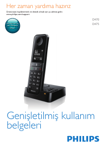 Bedienungsanleitung Philips D4702B Schnurlose telefon