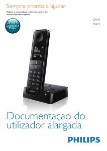 Manual Philips D4702W Telefone sem fio