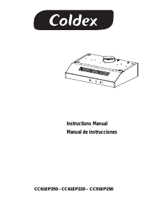Manual de uso Coldex CC91EP250 Campana extractora