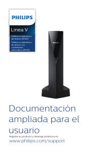 Manual de uso Philips M3502W Teléfono inalámbrico