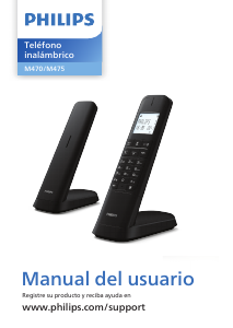 Manual de uso Philips M4751B Teléfono inalámbrico