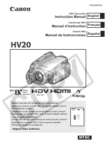 Handleiding Canon HV20 Camcorder