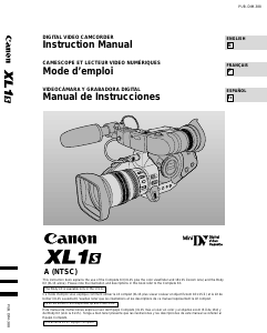 Handleiding Canon XL1S Camcorder