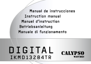 Mode d’emploi Calypso K5674 Digital Montre