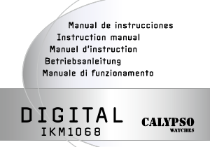 Manual Calypso K5685 Digital Watch
