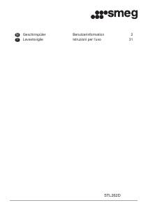 Manuale Smeg STL262D Lavastoviglie