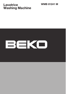 Bruksanvisning BEKO WMB 81241 M Tvättmaskin