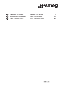 Handleiding Smeg D4152E Koel-vries combinatie