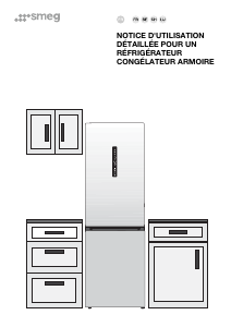 Mode d’emploi Smeg RC21KDNMC Réfrigérateur combiné