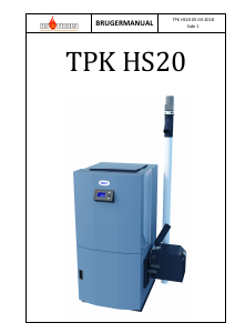 Brugsanvisning Baxi TPK HS20 Træpillekedel