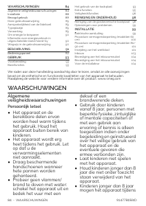 Handleiding Smeg SE495ETD Kookplaat