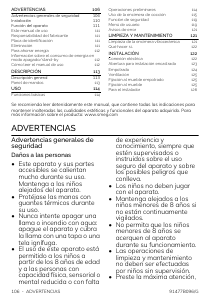Manual de uso Smeg SI2M5643D1 Placa