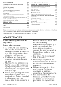 Manual de uso Smeg SR60GHS Placa