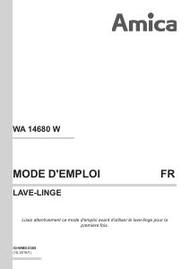 Mode d’emploi Amica WA 14680 W Lave-linge