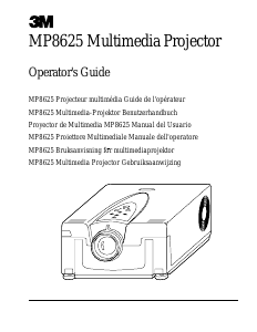 Manual 3M MP8625 Projector