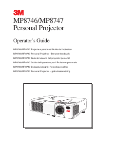 Manual 3M MP8747 Projector