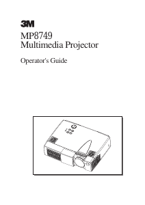 Bruksanvisning 3M MP8749 Projektor