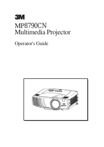 Bruksanvisning 3M MP8790CN Projektor