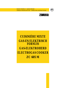 Handleiding Zanussi ZC605M Fornuis