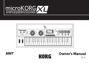 Handleiding Korg microKORG XL Synthesizer