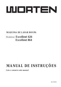 Manual Worten Excellent 864 Máquina de lavar roupa