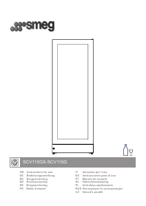 Manual Smeg SCV115G Cave de vinho