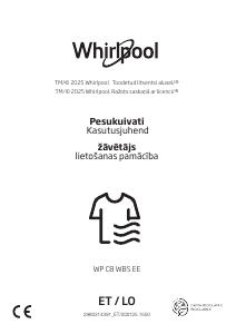 Rokasgrāmata Whirlpool WP C8 WBS EE Veļas žāvētājs