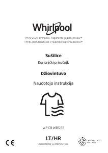 Vadovas Whirlpool WP C8 WBS EE Džiovyklė