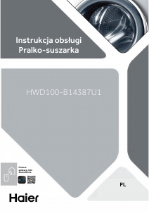 Instrukcja Haier HWD100-B14387U1 Pralko-suszarka