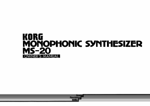 Handleiding Korg MS-20 Synthesizer