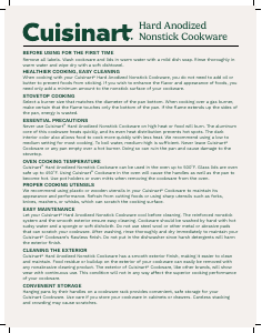Bruksanvisning Cuisinart 630C-30 Gryta