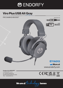 Käyttöohje Endorfy EY1A013 Viro Plus USB Kuulokemikrofoni
