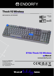 Bruksanvisning Endorfy EY5A129 Thock V2 Wireless Tangentbord