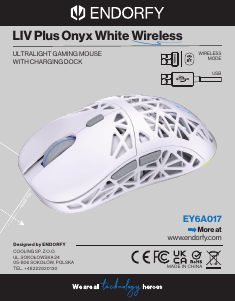 Manuál Endorfy EY6A017 LIV Plus Onyx Myš