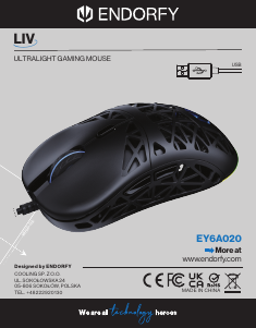 Руководство Endorfy EY6A020 LIV Мышь