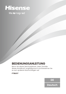 Bedienungsanleitung Hisense FT3B213SAWD Gefrierschrank