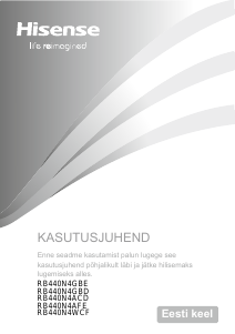 Rokasgrāmata Hisense RB440N4WCF Ledusskapis ar saldētavu