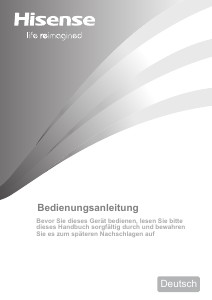 Bedienungsanleitung Hisense RB390N4BWC Kühl-gefrierkombination