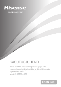 Bedienungsanleitung Hisense RS670N4GBE Kühl-gefrierkombination